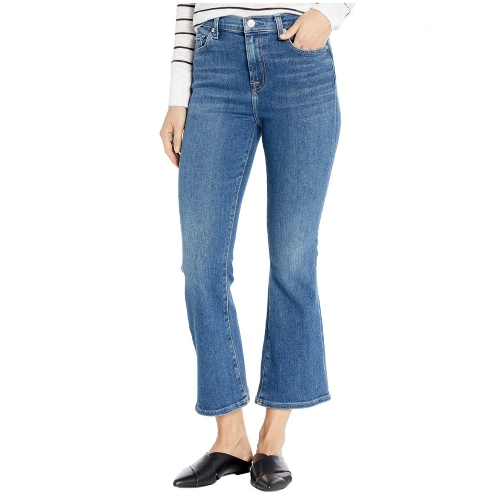 7 For All Mankind High Waist Slim Kick AU8512005 Mohr Size 29 - Picture 1 of 11
